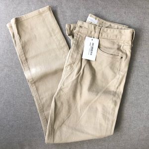 NWT Oak + Fort Tan High Waisted Straight Leg Jeans